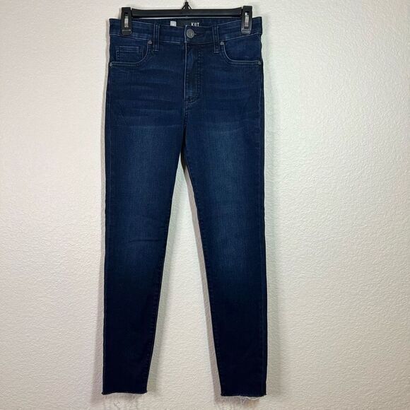 Kut From The Kloth Womens Connie Fab Ab Ankle Skinny Jeans High Rise Blue Size 0 - Picture 1 of 8